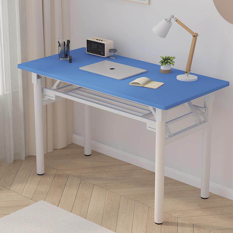 简易长形书桌家用卧室台电脑桌简约学生式YJN写方字桌租房桌折叠