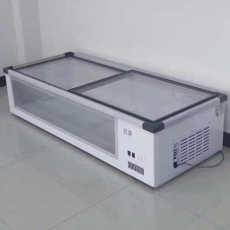 台式冷展示藏柜烧烤炸串串保鲜冷冻小卧型小式冰柜三LGU轮车摆摊