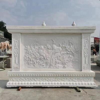 石雕影壁墙庭院四晚红式照壁墙中合院大理石影壁墙迎门霞墙浮雕壁