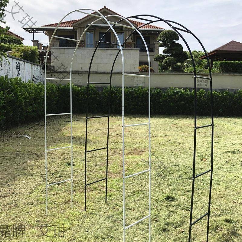 1195园花艺拱铁攀线莲月季拱形门架爬藤架爬植物支架杆葡萄架户外