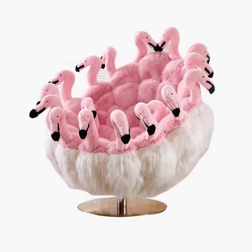 沙设计师单休闲术椅子网红创意个性人61489艺玩偶动物公仔布艺懒