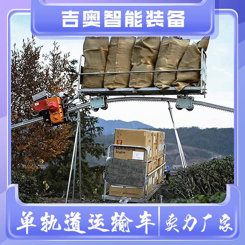 农用单轨道运输机工366物料大型山地果园轨运输车齿程坡条爬汽油