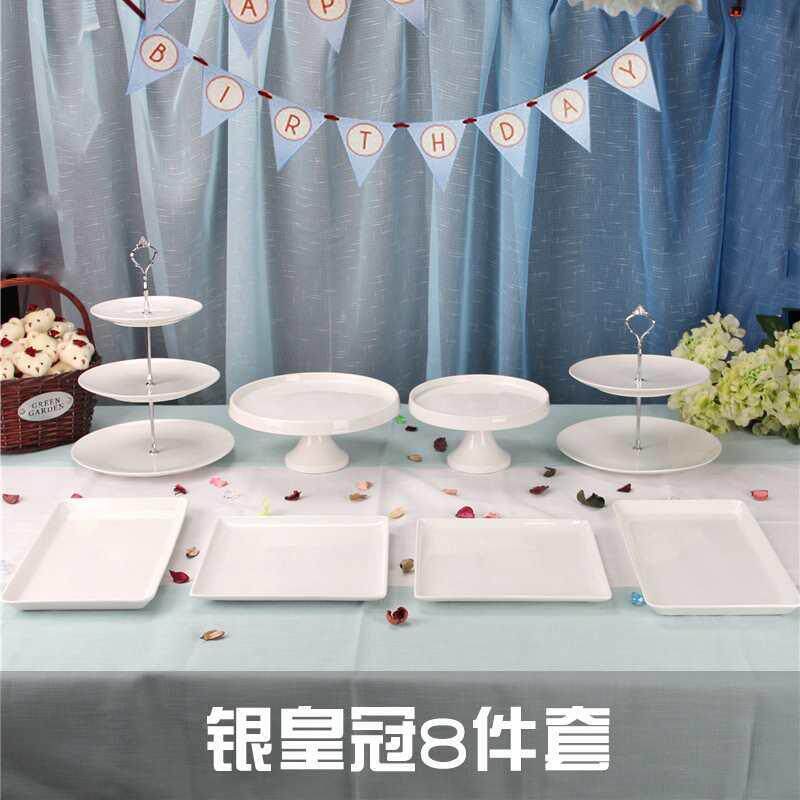欧式蛋糕架子多陶瓷甜品台盘件子F75T7HMH摆展示架冷餐下茶歇午茶