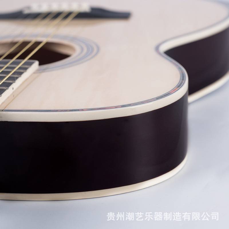 超薄桶旅行民谣吉他40寸guitar新手女生自学入门木吉他jit a厂家