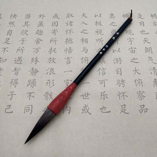 手鼠工毛笔峰松毛大楷高书档檀木杆大长行楷书法CGV国画毛笔