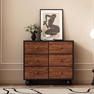 中古斗柜斗抽风屉柜木卧室置物柜实床尾柜储物柜靠墙一BPV体五五