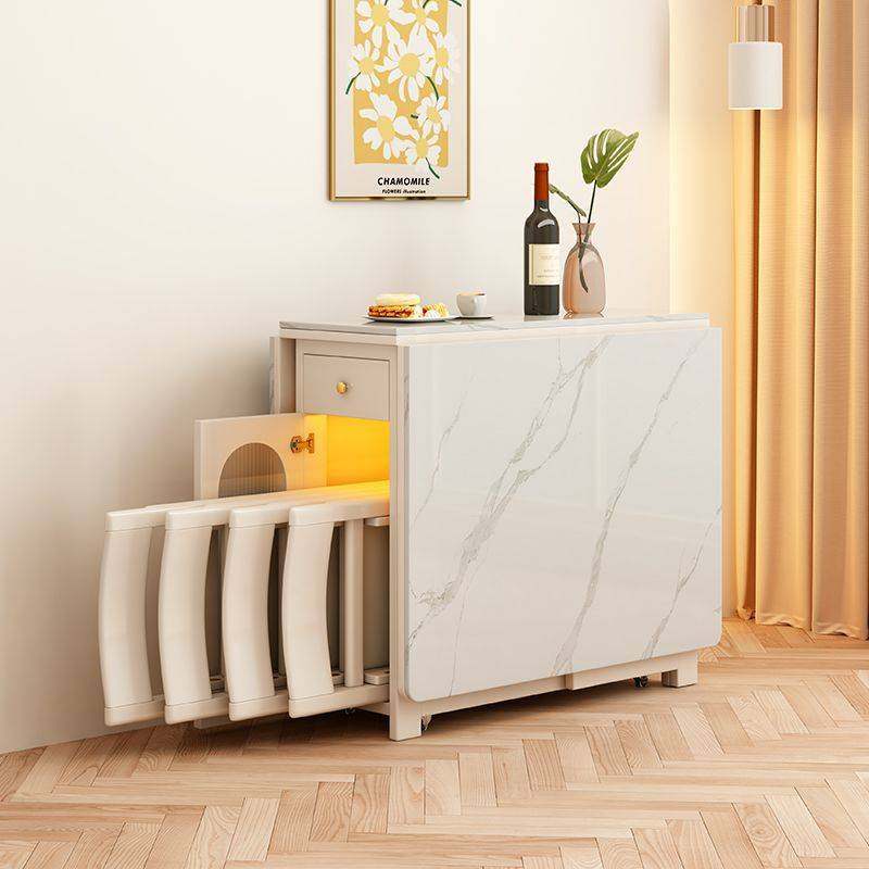 奶油风实木岩板折叠餐桌椅组合可移动伸缩小户型家用储物饭桌,玩具/童车/益智/积木/模型,垂直悬浮玩具,淘宝优惠券,粉丝福利购,淘宝优惠卷