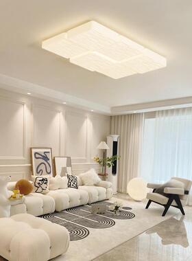 202新款18144客意风厅吸顶灯现代简约大气创全光谱护眼奶油主卧室