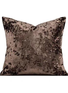 板样抱房枕高端奢华冰花绒丝绒沙发客靠垫方枕KXE样厅板间酒店抱