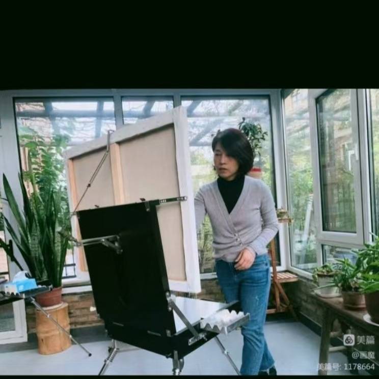 运正工坊油画箱收纳户外写生可折叠便携式工具箱手提升降写生美术