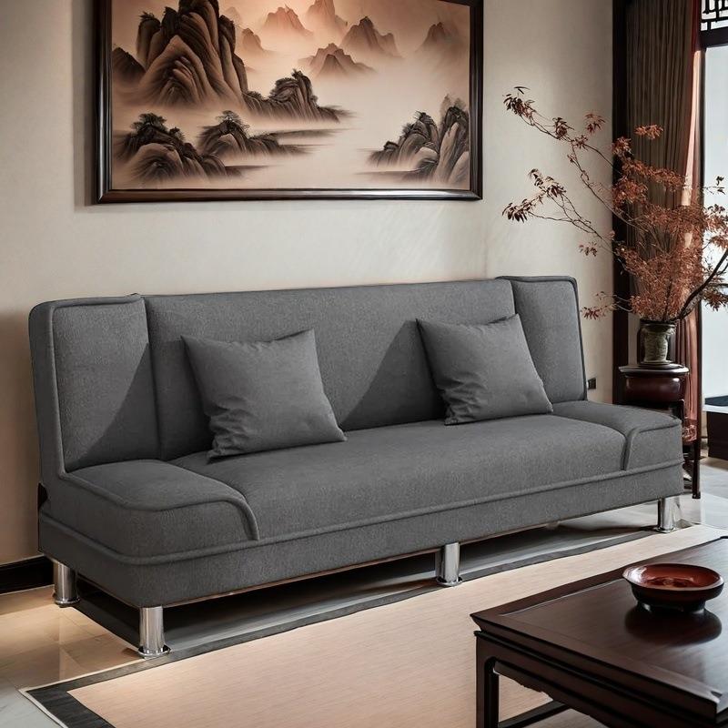 简易小客可折叠两用户出租屋型沙发无品牌/出租房长条沙发凳简约