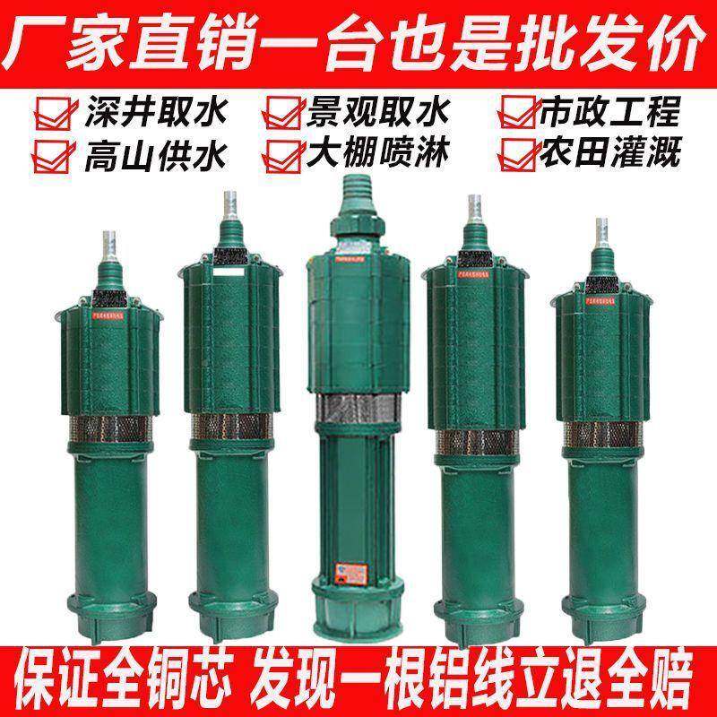 D多级高扬程潜水泵220V泵家用深井水三Q相农用深井喷泵灌高压UWB