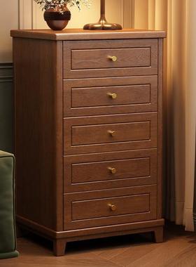 实式木床头柜带保险保箱38125一体藏家用防盗隐小型储物柜指纹密