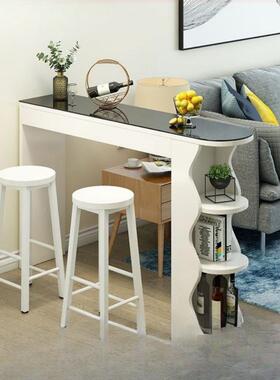 靠墙吧台桌家餐用现简约酒柜隔代阳断柜客厅餐PSN厅桌小户型台高