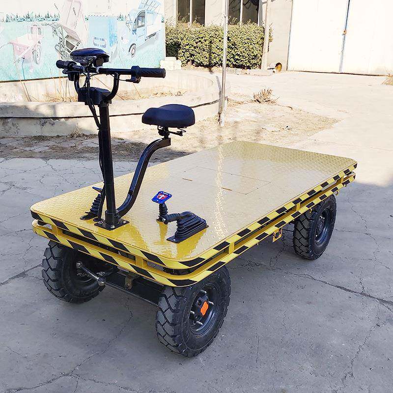 电动四平搬运倒骑LDB板驴车推小吃地摊也是摆摊轮仓储物流运输周