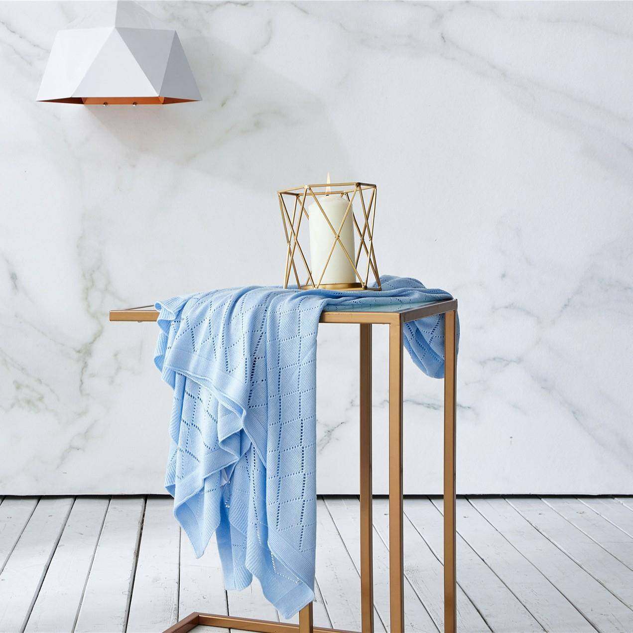 竹纤维针毯HSO冰丝毯织婴儿镂空洞洞毯冷感冰丝毯睡盖厂午家不含,床上用品,休闲毯/毛毯/绒毯,淘宝优惠券,粉丝福利购,淘宝优惠卷