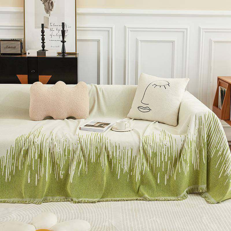 EQ4两面用渐变色加厚防抓纯罩FRD色沙发猫巾盖布沙发垫套F一体全