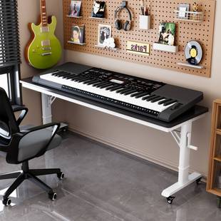 可移动手摇升降通用型琴桌电钢琴电子琴支架88键61键编曲桌工作台