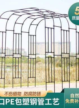 MJ-44267欧式门花架院爬藤架拱月季庭铁艺攀架花园葡萄架婚庆拱门