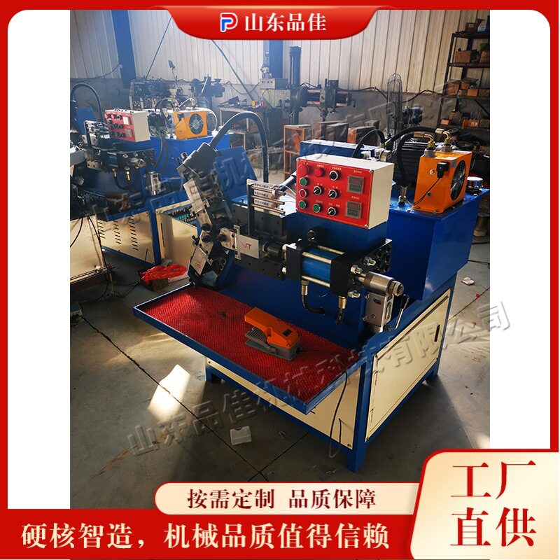 全自动液压三轴滚丝机 圆管外圆网纹成型机 网纹花纹滚牙套牙机