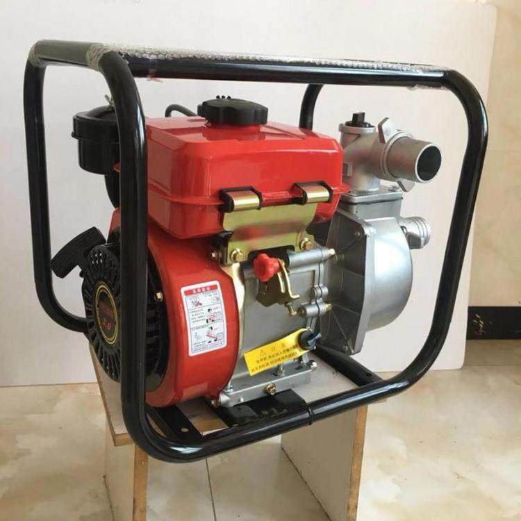 家用寸柴油自21921吸水泵4便携地式手抬汽油抽水机工排涝排水泵