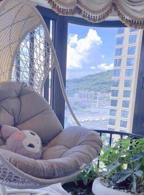 吊质单人篮藤椅秋千阳品吊椅室内懒台人家用户外庭tb-69002院密织