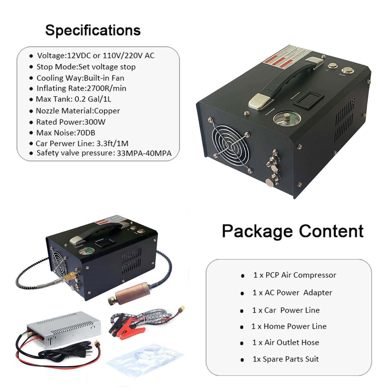 热销220V12V载高压打气泵30ma电动打p机压气缩机便携自动OWA车停