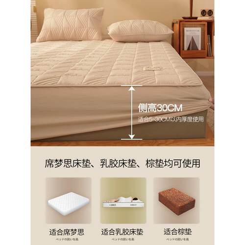 罩A类夹M666W644棉床笠22款5新四季通0用床罩全包加厚床垫保护罩