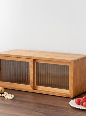 新中式厅桃木餐边柜实木多层收纳柜子茶储HF09192具碗收纳客柜多