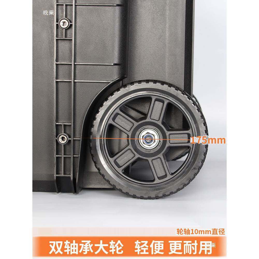 加厚工合业级堆叠工箱大具号移动组式拉杆工具箱车窗QGO门水电施
