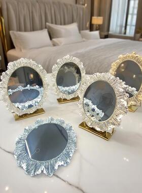 充款LMK3电色光调节力花瓣镜卧室化妆亚镜智能触控LED灯梳克妆台