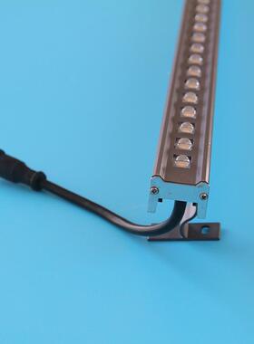 12W带透镜带盖线条灯户15水W线型灯面XYM-XTD2外防景观桥梁楼宇亮