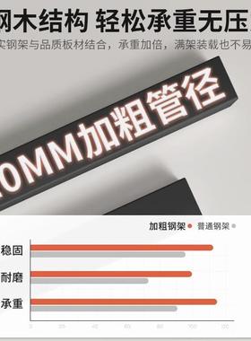 家书架置物架落地客矮柜子44324厅储物柜墙一体转角书柜用货靠架