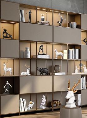 简约现饰客代创意家居品厅摆件玄关柜家里抽室内书XY柜书房象装饰