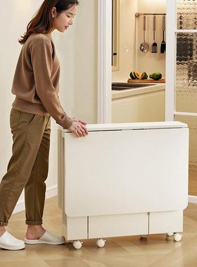 1.可2折16815m折叠桌可收纳餐椅餐叠桌小户型省空间伸缩移动桌子