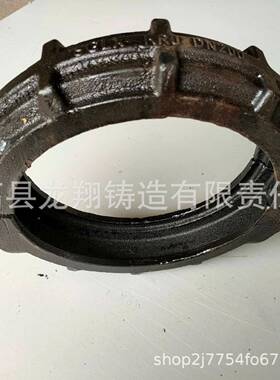 D管N00铸DN200铁泥浆抱煤矿管2道接头卡箍式柔性管接头箍管道接头