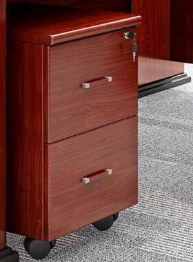 办公室侧带轮打印机gfg柜柜移柜动柜办子公桌老板桌副大班台边柜