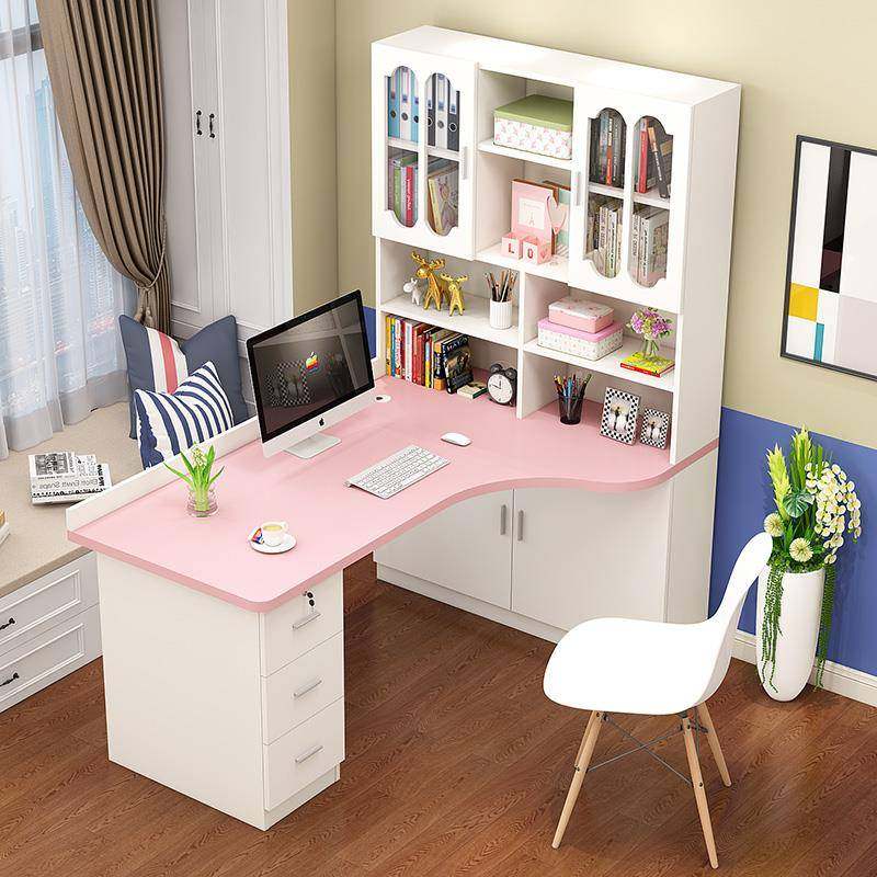 W6粉UHD实简木转角书桌架组合卧室电脑色书桌家用约学生书柜一体,包装,电子元器件包装,淘宝优惠券,粉丝福利购,淘宝优惠卷