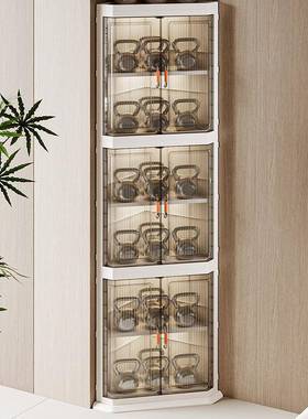 三角夹UYK缝收纳柜厨间房卫生置台面梳妆台客落地厅夹角多功能物