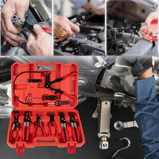 件式套LAY汽车管束束水管卡箍钳线式直型喉管钳9油管卡扣钳子工具