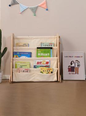 简易可移置动书架带架轮儿童书架PLW落地物儿童房阅读区架绘本书