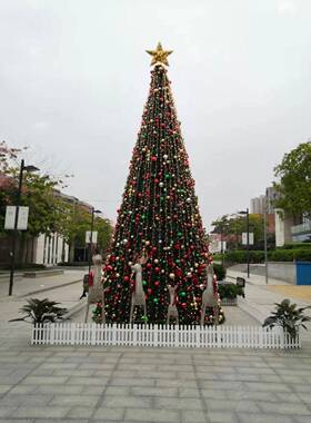 诞节装饰外大型框架圣诞树餐3圣/4/6/8F76S7775套/10米1户2m商场