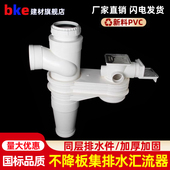 PVC同层排水预埋单立管不降板集排水汇流器防漏宝预埋多功能地漏