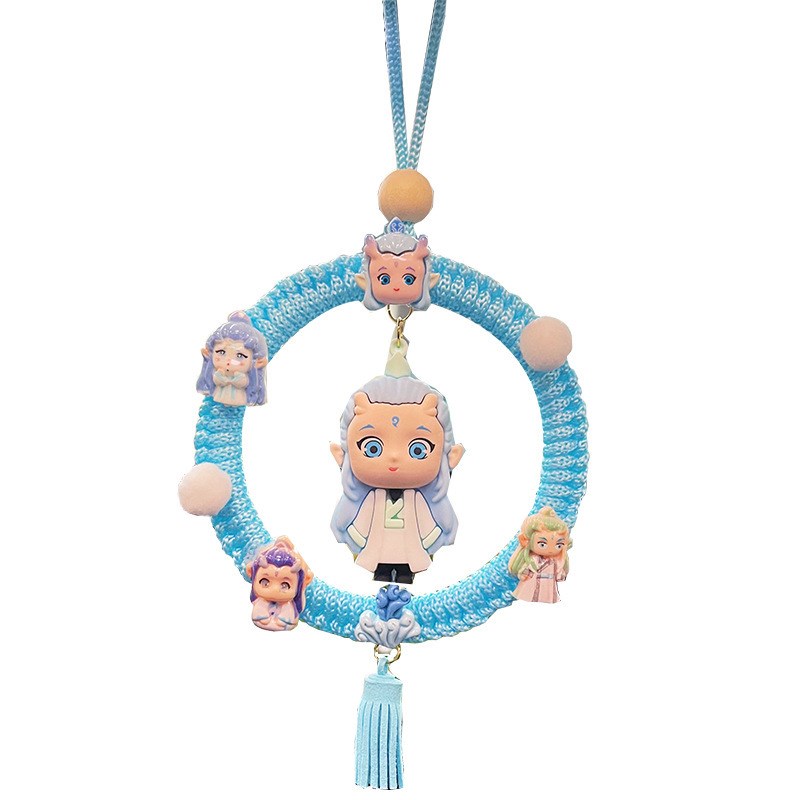 车挂饰diy手工哪吒车载挂件敖丙公仔挂饰材料包送男女朋友创意礼