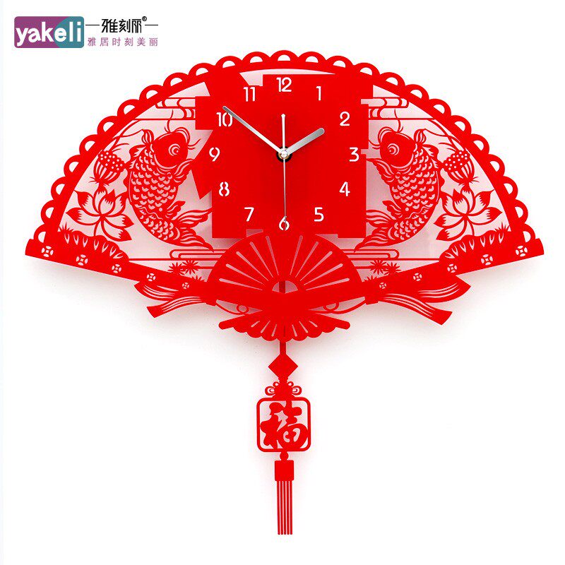 雅刻丽钟表挂钟客厅现代简约创意时尚时钟艺术中式石英钟静音卧室