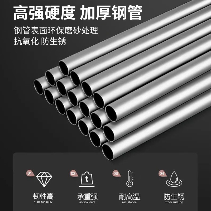 衣柜加粗全衣橱挂式接头租房家用加固卧室简易喷绘合金钢架管衣柜