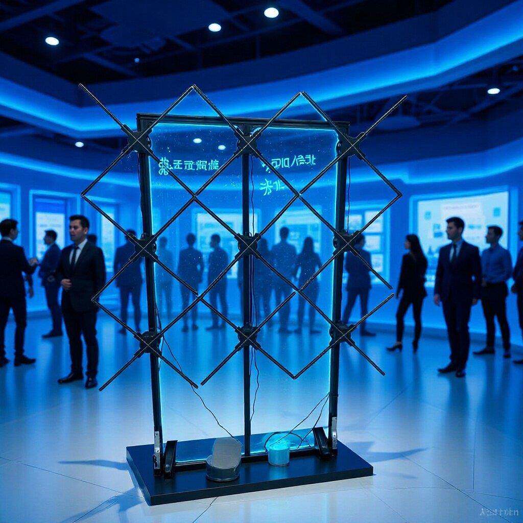 2*22*3裸眼3D全息广告大屏拼接全息投影商场展厅3D风扇led视频墙