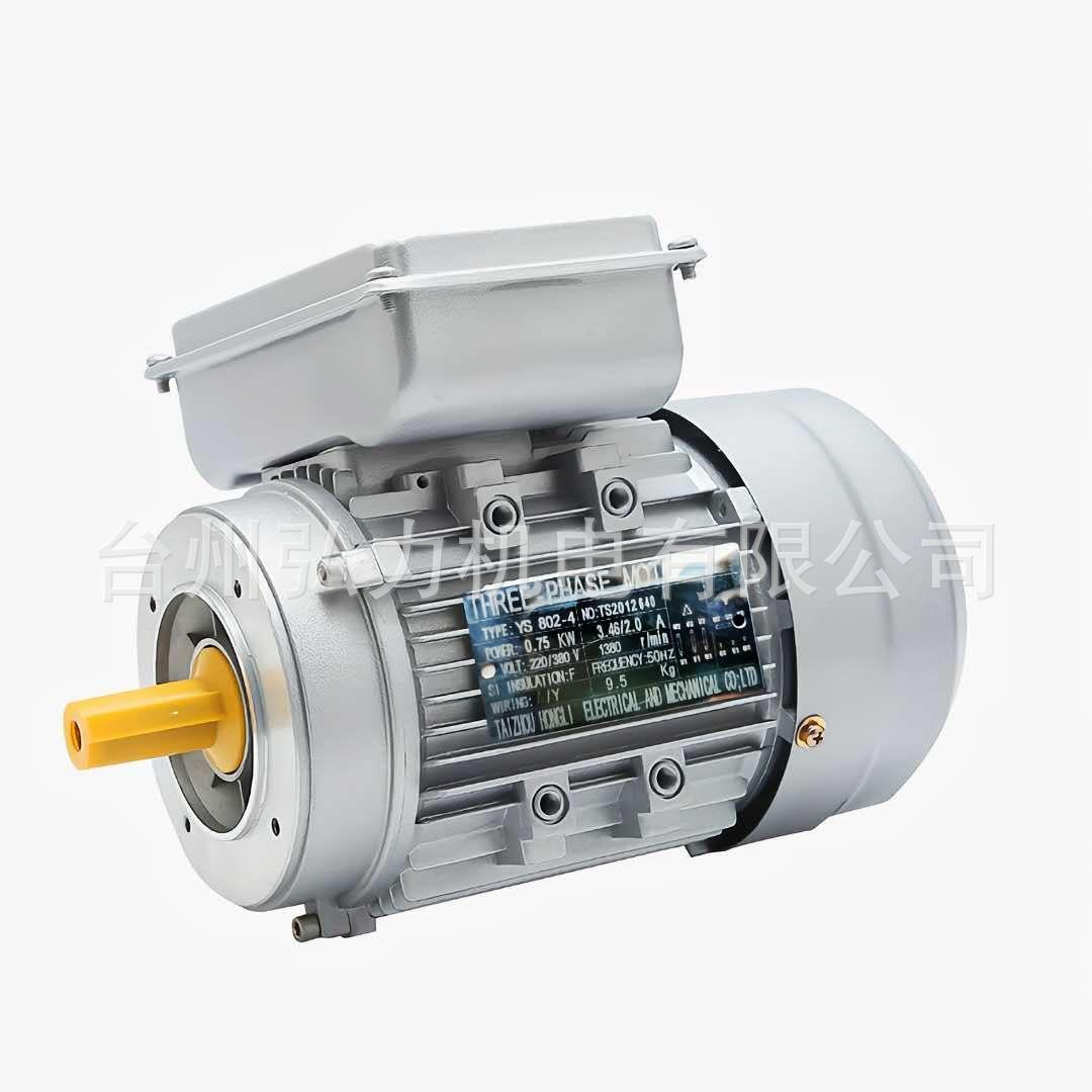 YL系列电动机0.75kw单相异步电动机220V纯铜线圈1400转铝壳RV电机