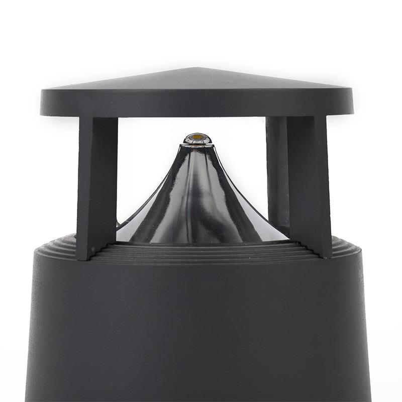 工厂现货户外LED柱头灯围墙灯太阳能压铸铝花园灯公园景观庭院灯