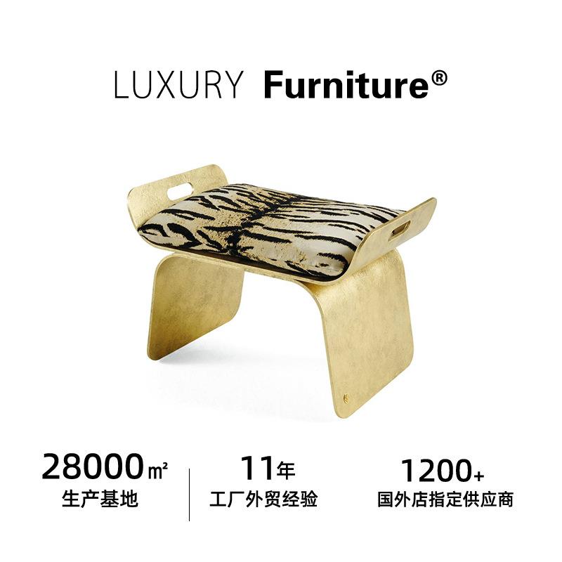 意大利轻奢米兰展新款单人椅高档实用别墅意式古典客厅休闲沙发椅